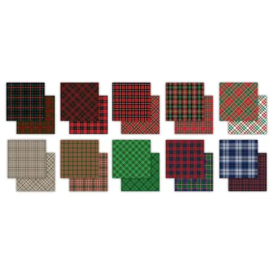 Craft Consortium Tartan Double-Sided Paper Pad, 12" x 12" {3}