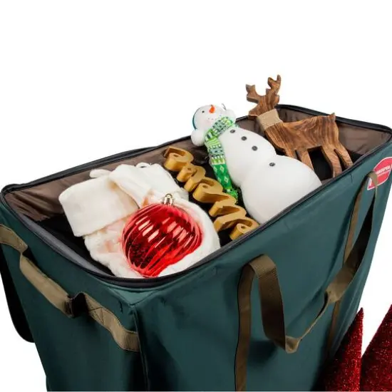 Treekeeper Rolling Multi Use Christmas Decoration Storage Bag with Wheels {9}