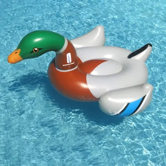 Swimline 88" Inflatable Mallard Duck Pool Float {3}