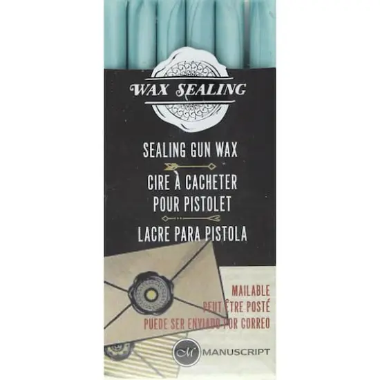 Manuscript Wax Sealing Gun Wax Sticks, 6ct. Aqua {1}