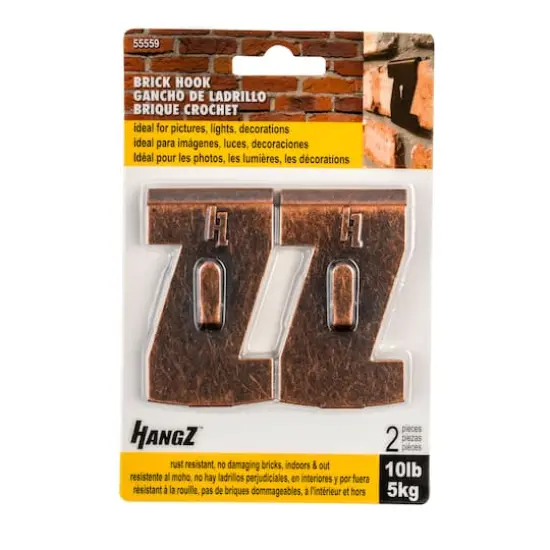 HangZ&trade; 10lb. Brick Hooks, 2ct. {1}