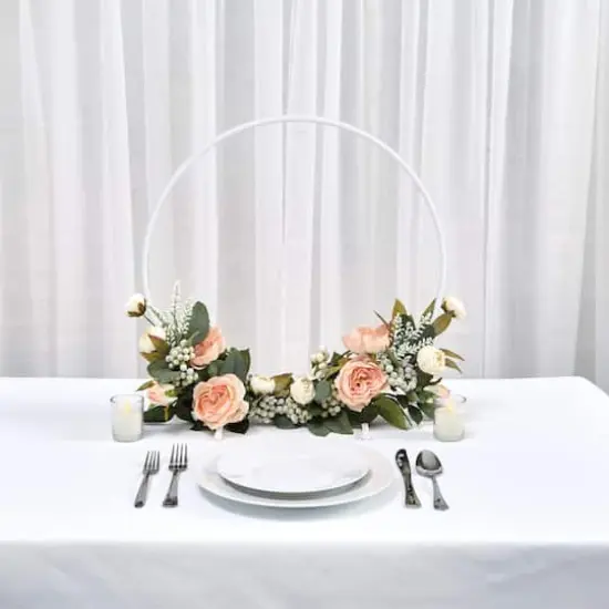 19.75" White Tabletop Hoop by Celebrate It&trade; {3}