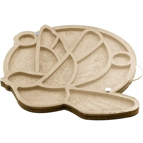 Wonderland Crafts 6.75" Bird in Flight Bead Organizer with Transparent Cover {3}