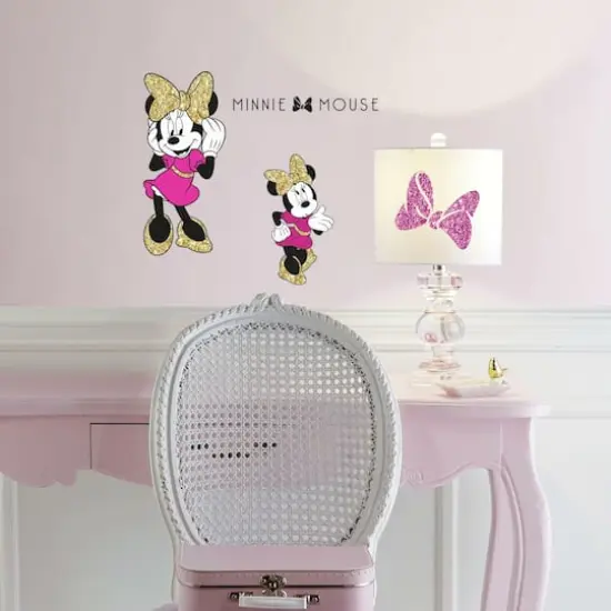 RoomMates Disney&reg; Minnie Mouse Peel & Stick Glitter Wall Decals {4}