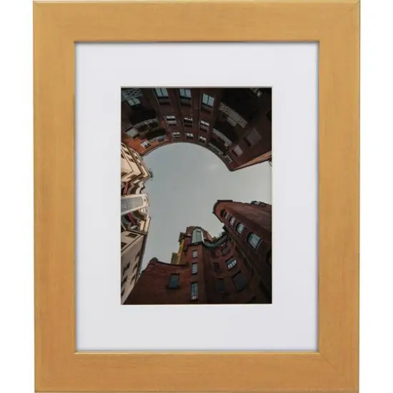 Craig Frames 4 Pack: Bauhaus 125 Distressed Gold Picture Frame with Mat {6}