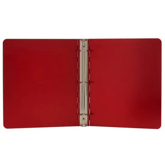 JAM Paper 1" Aluminum 3-Ring Binder Red {5}