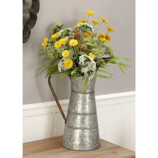 16" Gray Iron Farmhouse Planter {7}
