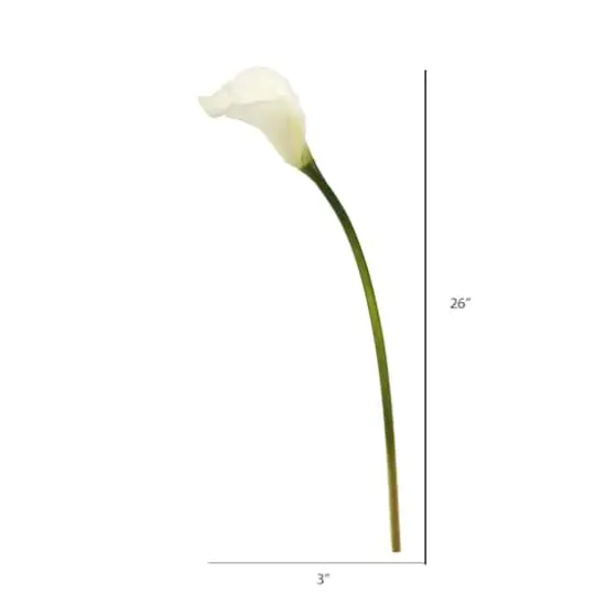 26'' Artificial White Calla Lily Stem, 6ct. {3}
