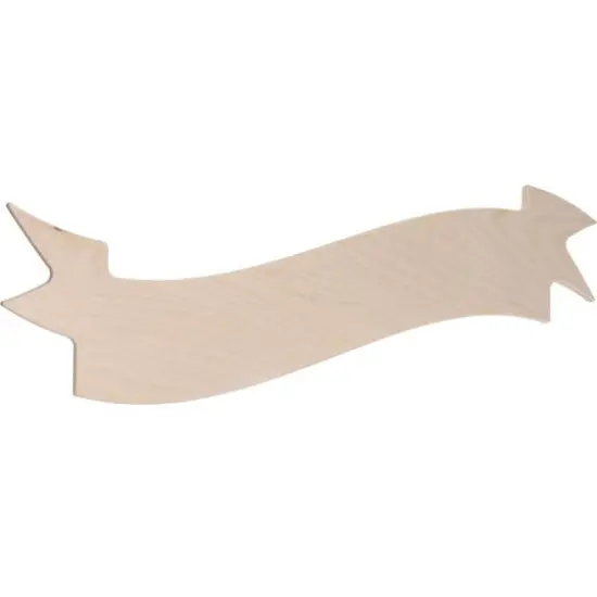 Good Wood by Leisure Arts 20" Birch Ribbon Plaque {3}
