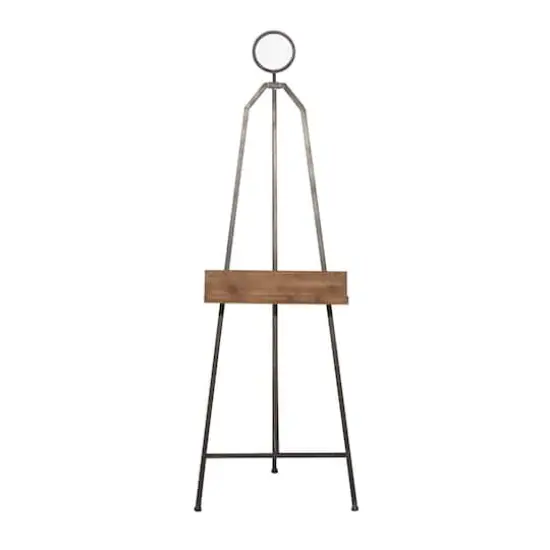 Black Iron Industrial Easel, 52" x 16" x 18" {3}