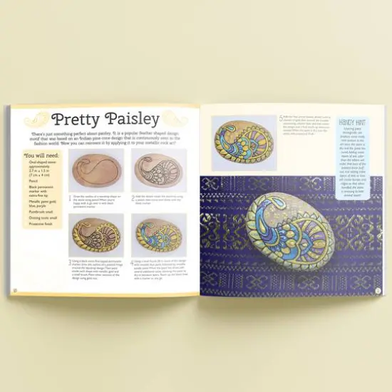 Hinkler DIY Metallic Rock Painting Box Set {7}