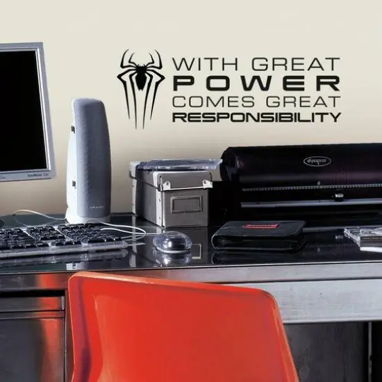 RoomMates Spider-Man Quote Peel & Stick Wall Decals {4}