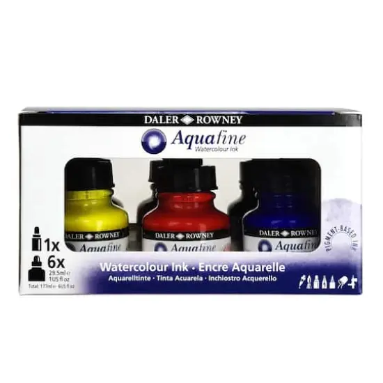 Daler-Rowney Aquafine Watercolor Ink Introduction Set {1}