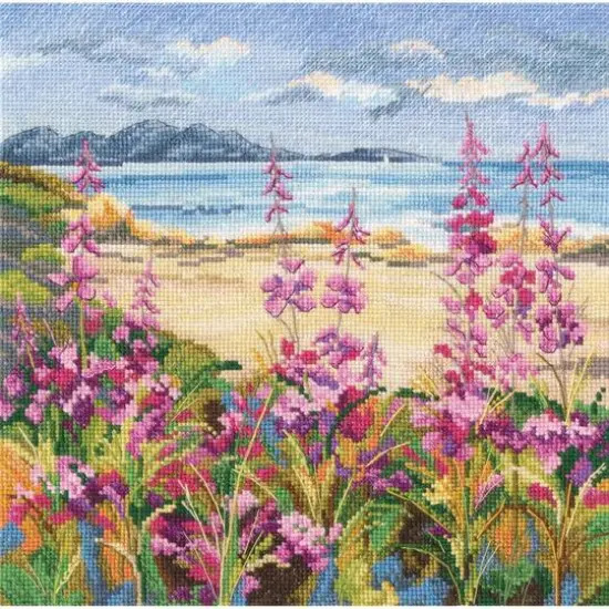 RTO Flowers by a Mountain Lake Counted Cross Stitch Kit {1}