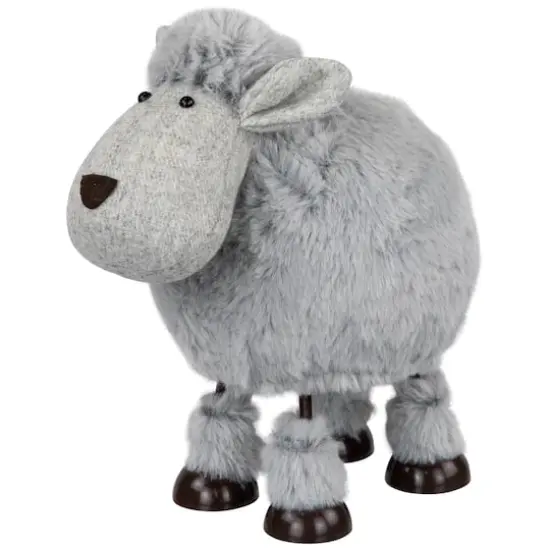 7.5" Gray Bouncing Sheep Plush Easter Figure {5}