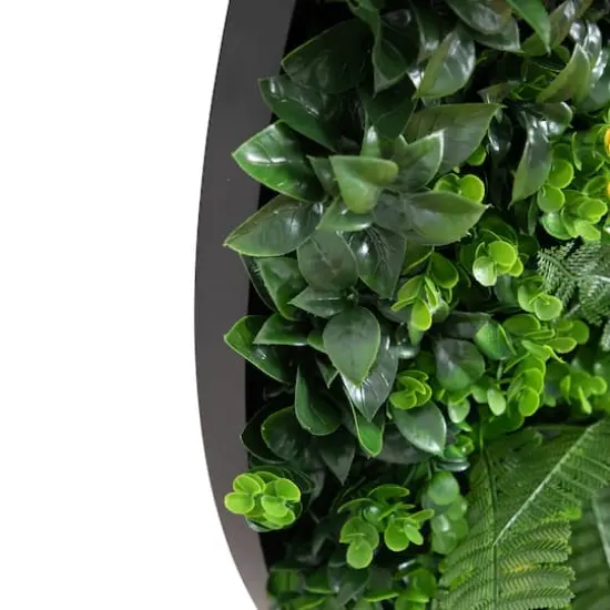 40" Framed Amalfi Coast Artificial Living Wall Art Panel {5}