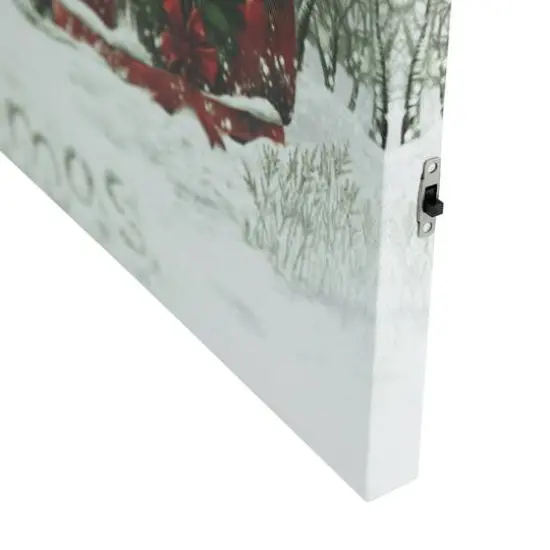 LED Lighted Truck & Tree Christmas Canvas Wall Art {11}