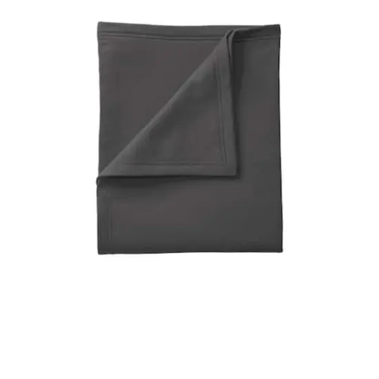 Port & Company&reg; Core Fleece Sweatshirt Blanket Charcoal {1}