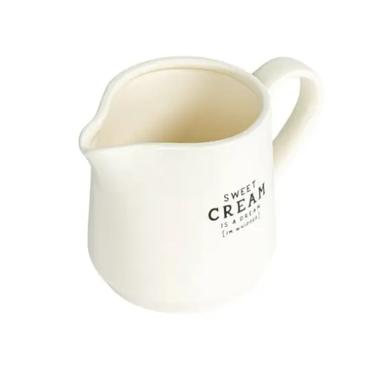 Hello Honey® White Charming Stoneware Creamer & Sugar Pot Set with Spoon {13}