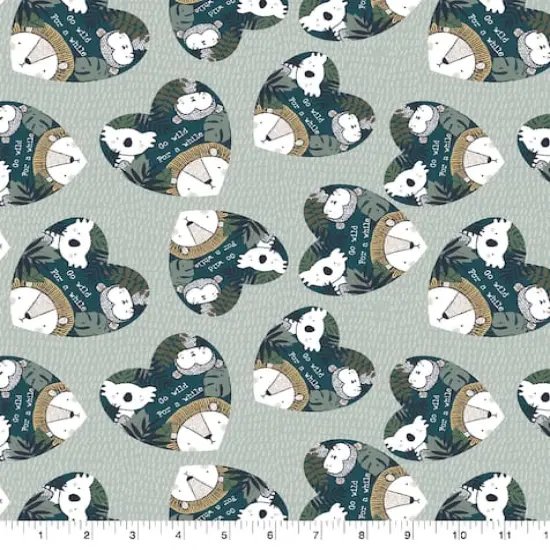 Springs Creative Stay Wild at Heart Cotton Fabric {1}