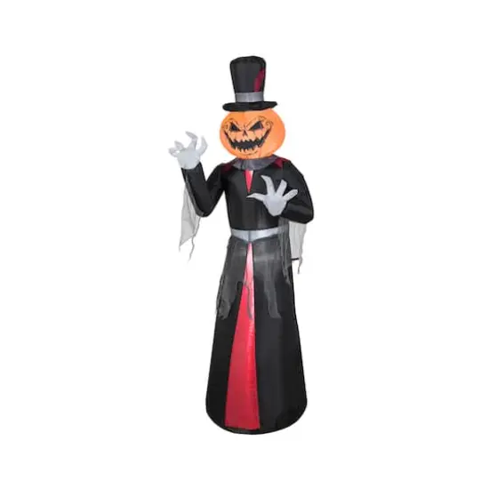 5ft. Airblown&reg; Inflatable Halloween Pumpkin Head Reaper {1}