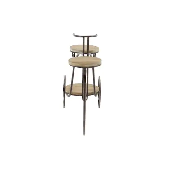 Brown Metal Farmhouse Bicycle Plantstand, 31" x 23" {4}