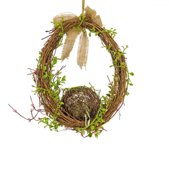 11" Bird&rsquo;s Nest Twig Wall D&eacute;cor {5}