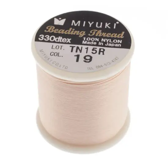 Miyuki&reg; Nylon Beading Thread, 50m Light Pink {1}