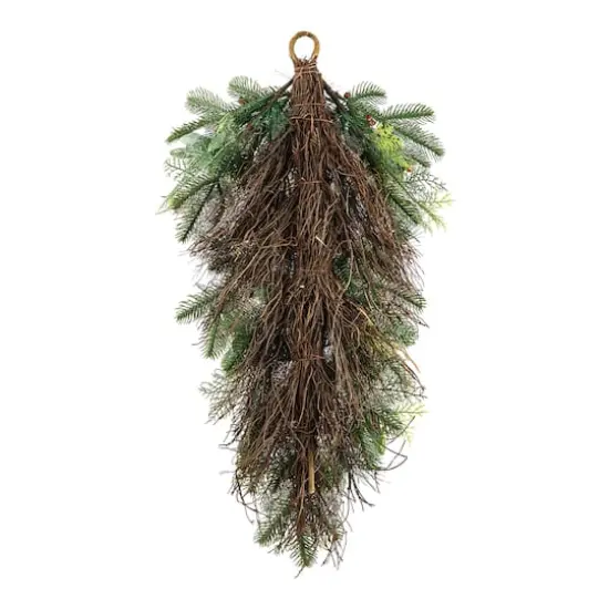 Glitzhome&reg; 26" Berry, Pinecone & Bell Teardrop {9}