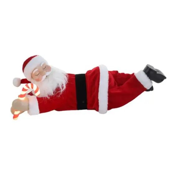 19.5" Lighted Sleeping Santa {1}
