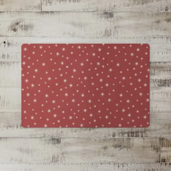 Red Twinkle Floor Mat {3}