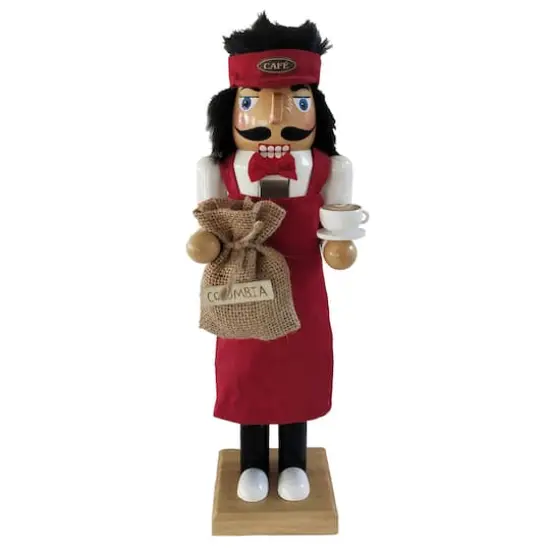 Santa's Workshop 14" Barista Nutcracker {1}