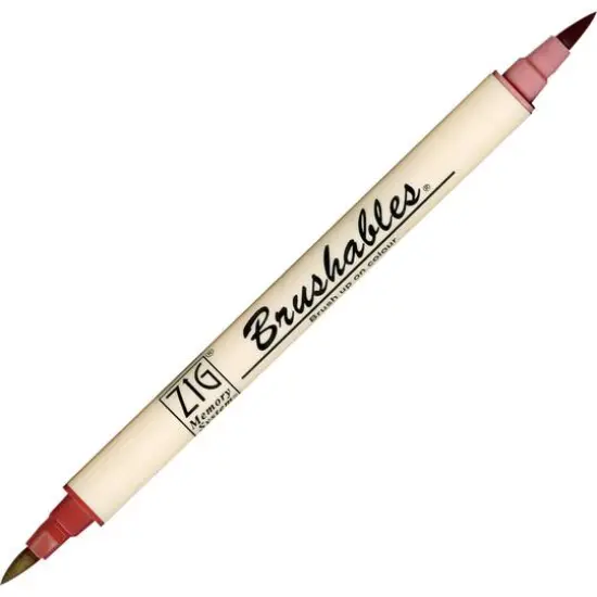 ZIG Memory System&reg; Brushables&reg; Dual-Tip Marker Antique Burgundy {1}