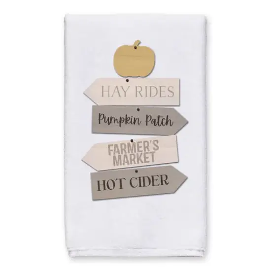 Fall Farmers Market Sign Tea Towel Set {3}