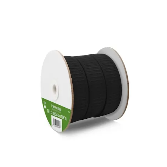 Dritz&reg; 1" Black Non-Roll Elastic {3}