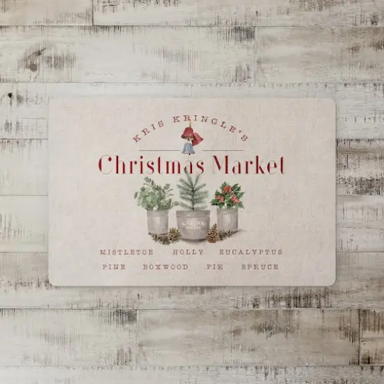 Kringle's Christmas Market Floor Mat {3}