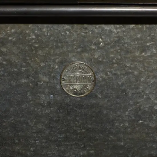 38" Gray Metal Farmhouse Planter {6}