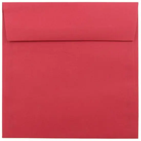 JAM Paper 6.5" x 6.5" Red Square Colored Invitation Envelopes, 25ct. {1}