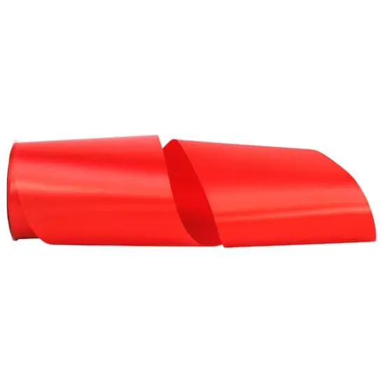 JAM Paper 6" x 50yd. Single Face Satin Allure Ribbon Red {1}
