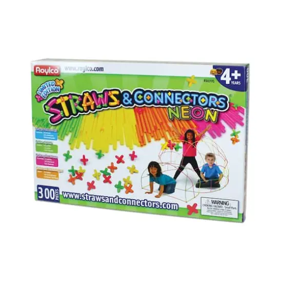 Straws & Connectors Neon - 300 Piece Set {3}