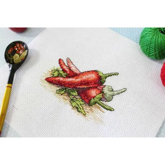MP Studia Red Pepper Cross Stitch Kit {5}
