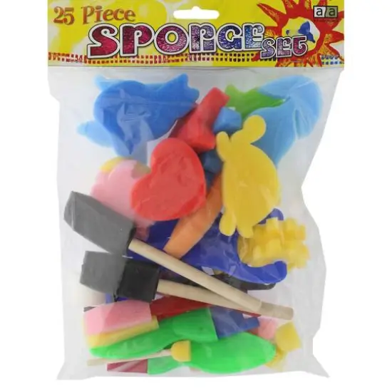 Art Advantage&reg; Mixed 25 Piece Sponge Set {1}