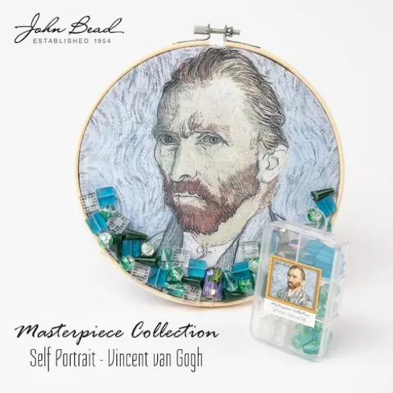 John Bead Masterpiece Collection Glass Bead Box Mix Self Portrait/Vincent van Gogh {5}