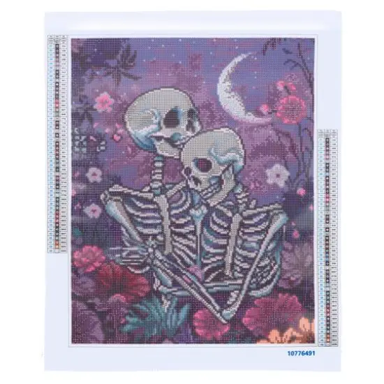 16" x 20" Skeleton Lovers Diamond Art Kit by Make Market&reg; {3}