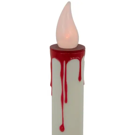 9" Flickering LED Halloween Candle Lamp with Dripping Blood Effect {4}