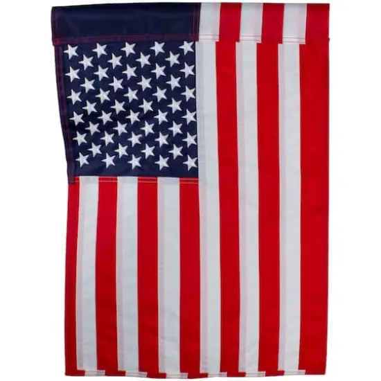 Patriotic Americana Embroidered Outdoor Garden Flag, 12.5" x 18" {3}
