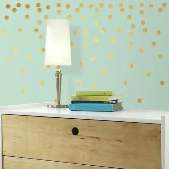 RoomMates Gold Confetti Dots Peel & Stick Wall Decals {5}