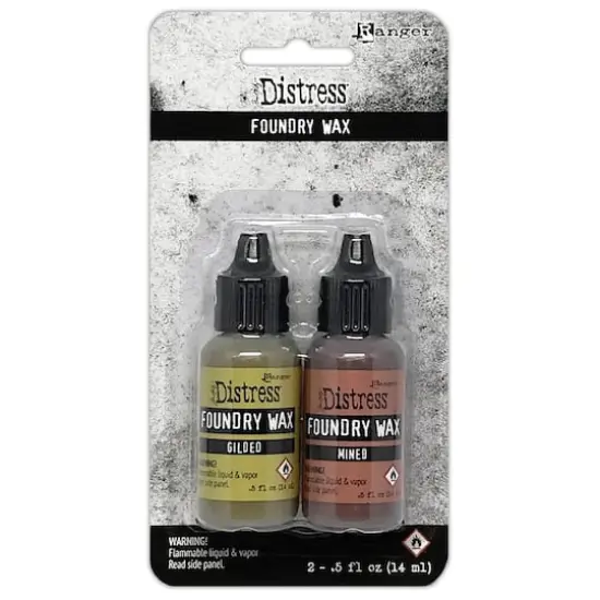 Tim Holtz Distress Foundry Wax Kit-Gilded/Mined {1}