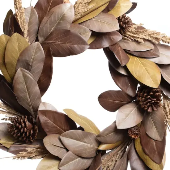 26" Magnolia & Pinecone Wreath by Ashland&reg; {3}