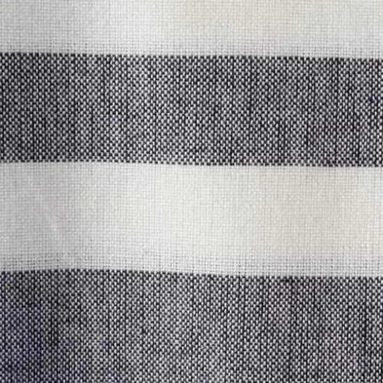 DII&reg; Striped Fouta Towel with Fringe Black {6}